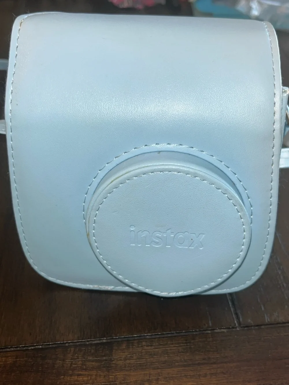 Fujifilm Instax Mini 9 Instant Print Camera & Crossbody Matching Case:Light Blue